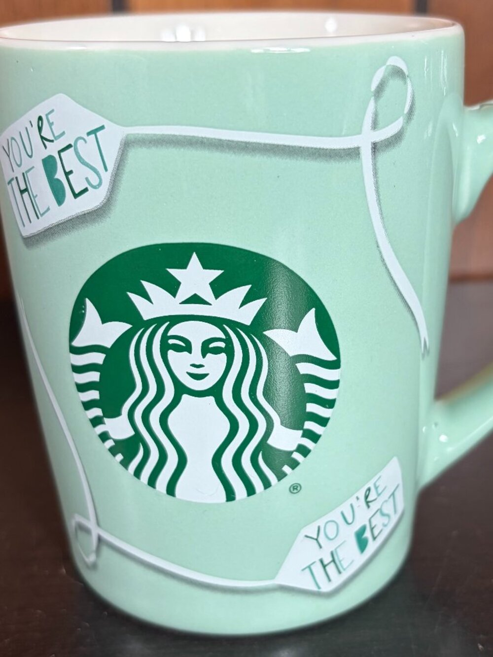 Starbucks "You're The Best" Mint Green 10 oz. Coffee Tea Mug 2020 Microwave Safe
